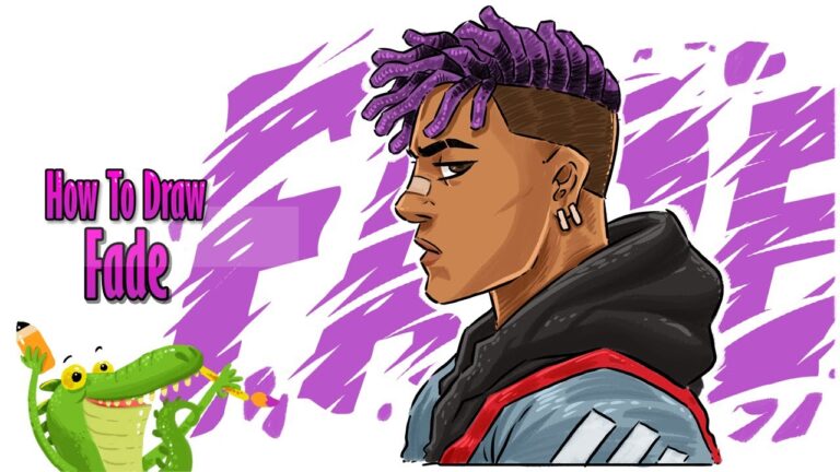 How to draw Fade Fortnite skin Hypebeast