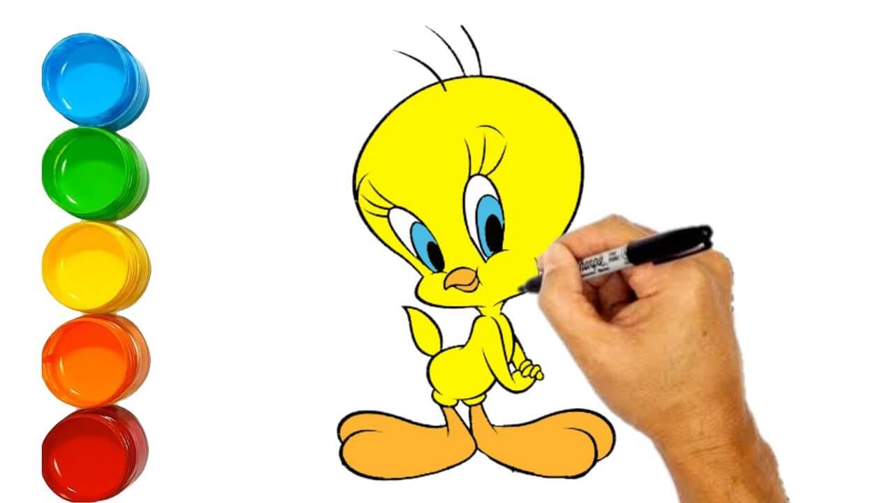How to draw Tweety From Looney Tunes | Drawing For beginners | Looney Tunes cartoon drawing