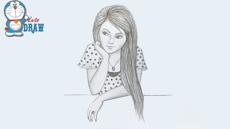 How to draw a girl step by step very easy