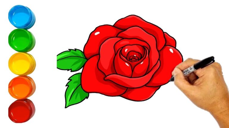 How to draw a rose | Drawing Rose very easy
