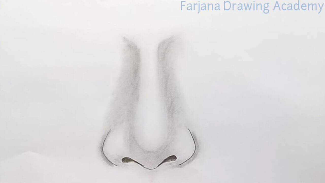 How to draw nose for Beginners EASY WAY TO DRAW