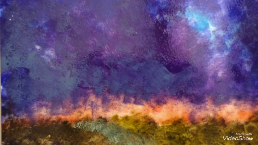 Easy sunset landscape painting for beginnersStep by step acrylic