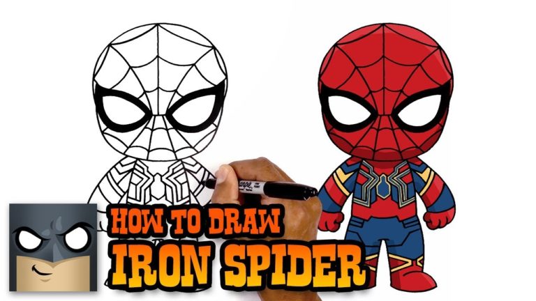 Infinity War How to Draw Iron Spider Art Tutorial