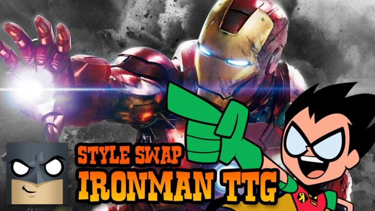 Ironman Teen Titans GO Style Swap Art Challenge