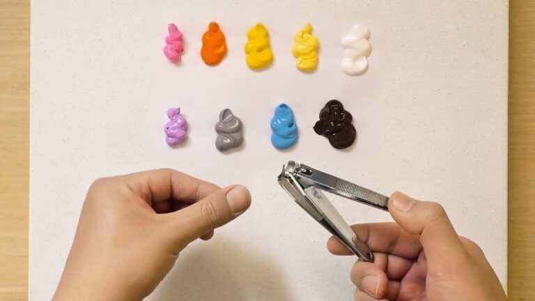Painting Technique with Nail Clippers