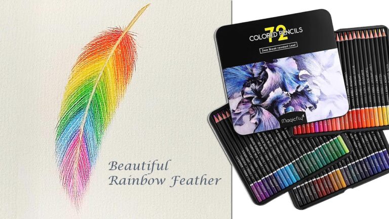Rainbow Feather Easy Technique to Paint Feather Magicfly