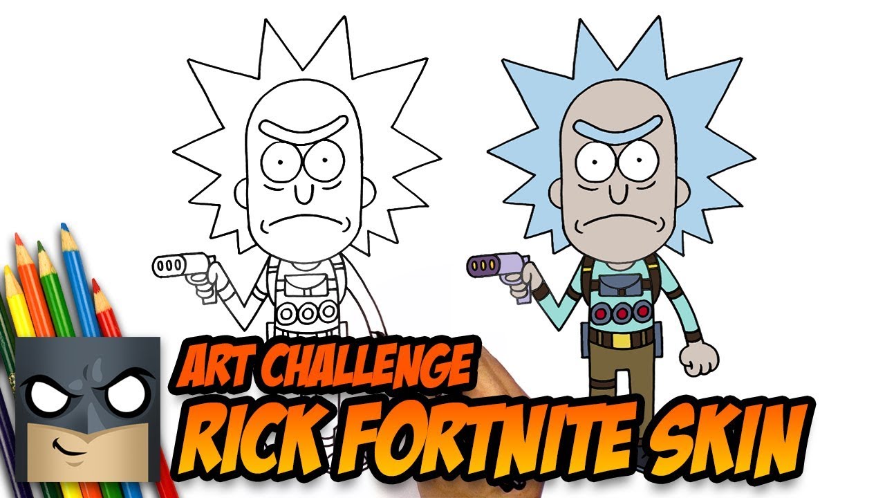 Rick and Morty Fortnite Skin ART CHALLENGE