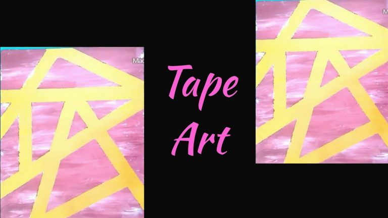Tape Art 2 DIY Room Decor ll Painting Tutorial