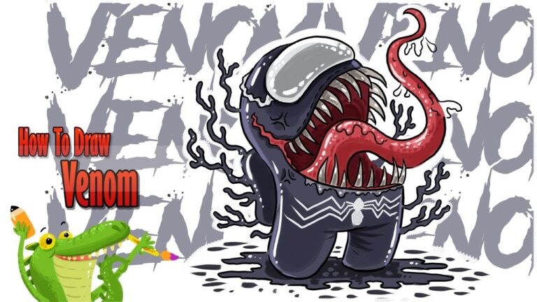 HOW TO DRAW VENOM  MyHobbyClass.com