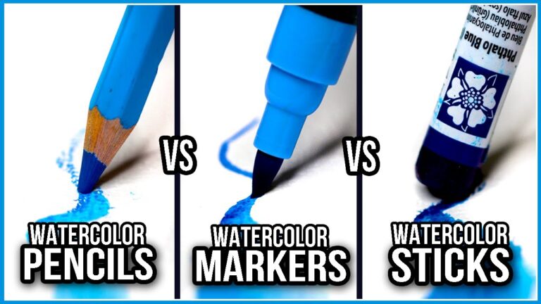 What Is The Difference Between Watercolor Pencils, Markers & Sticks