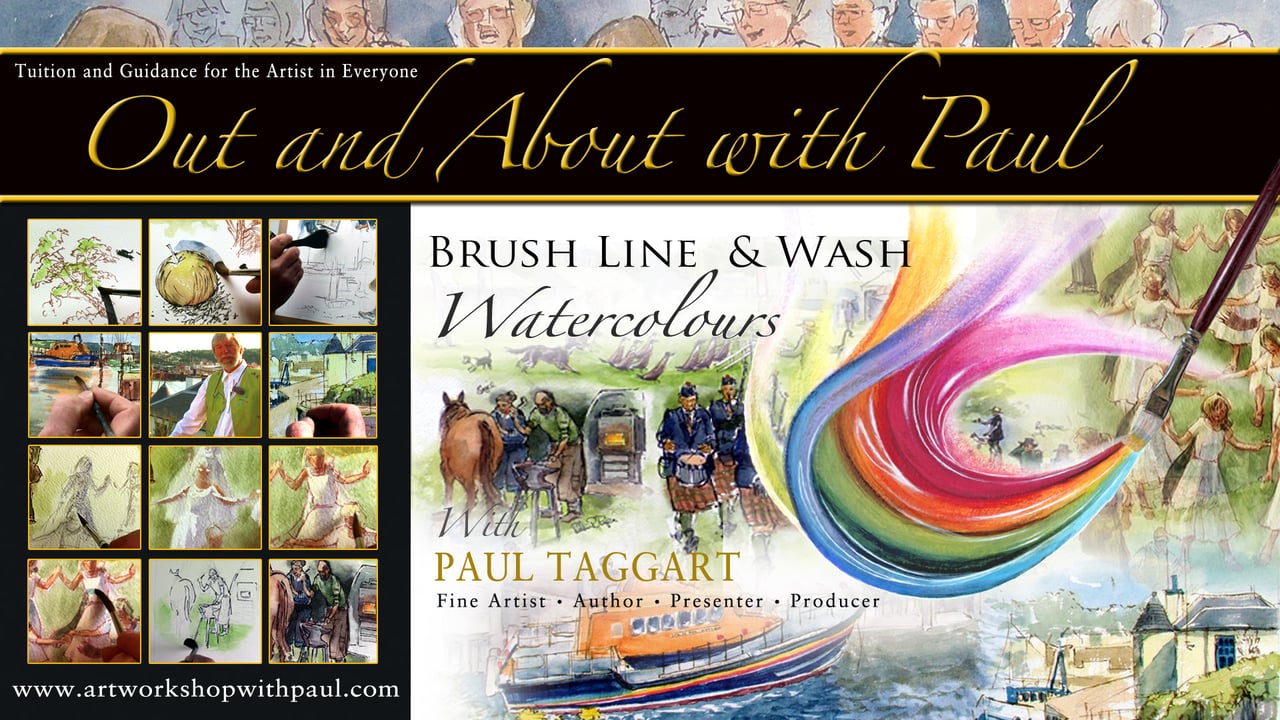box set from 1 brush line wash in watercolours with paul taggart out and about with paul