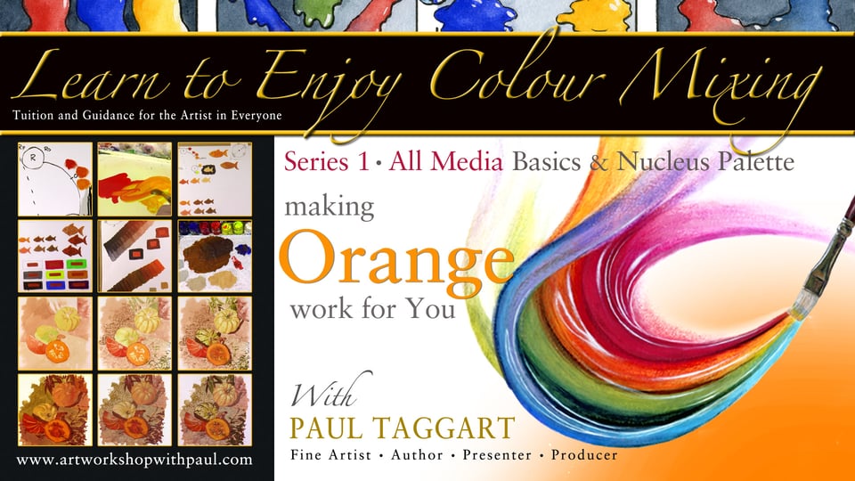 box set from 1us per video making orange work for you series 1 learn to enjoy colour mixing for all media with paul ta