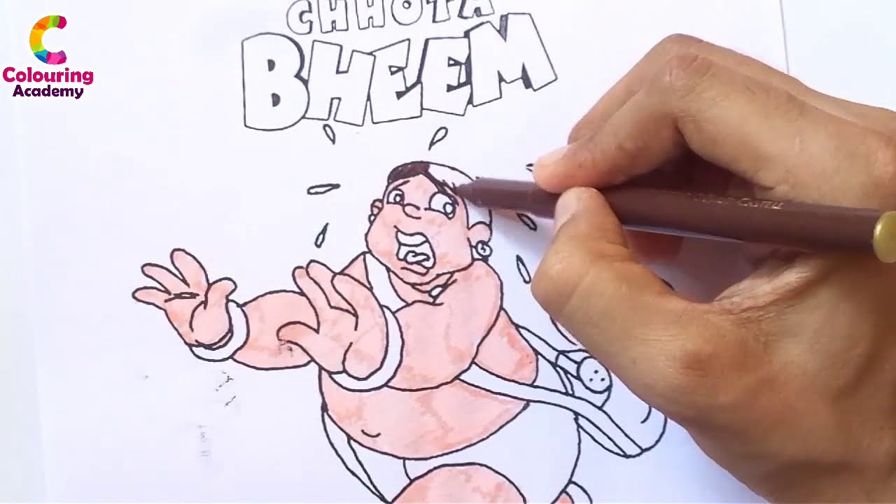 chhota bheem coloring page | #kalia chota bheem | bheem cartoon