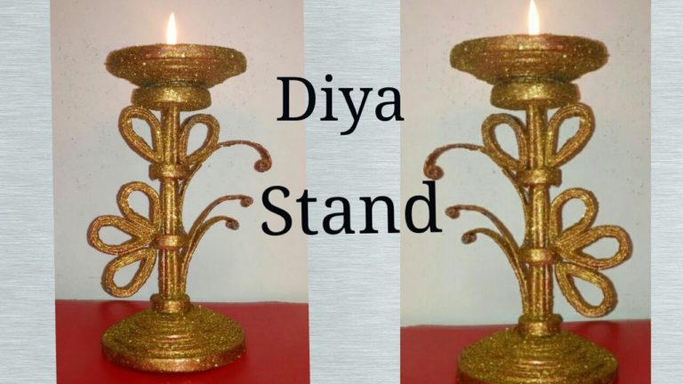 diya stand room decor diwali decoration best out of waste
