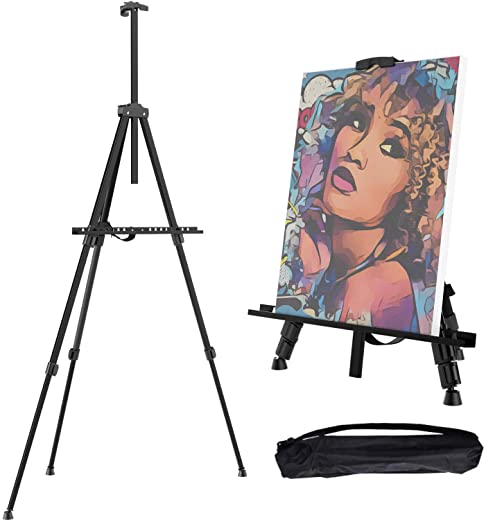 gotideal 66 artist easel stand extra thick aluminum metal tripod display