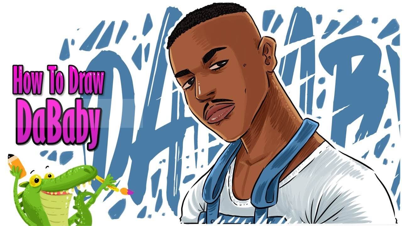 how to draw DaBaby