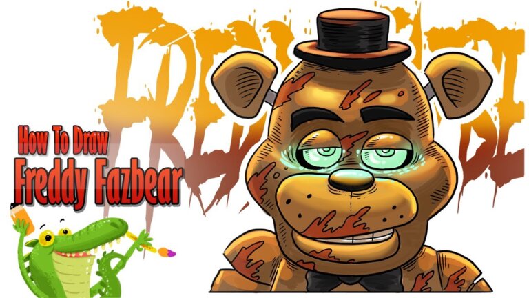 how to draw Freddy Fazbear FNAF