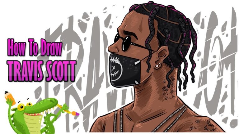 how to draw Travis Scott | Fortnite