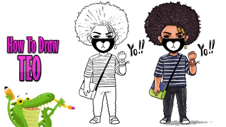 how to draw ayo & teo | teo drawing
