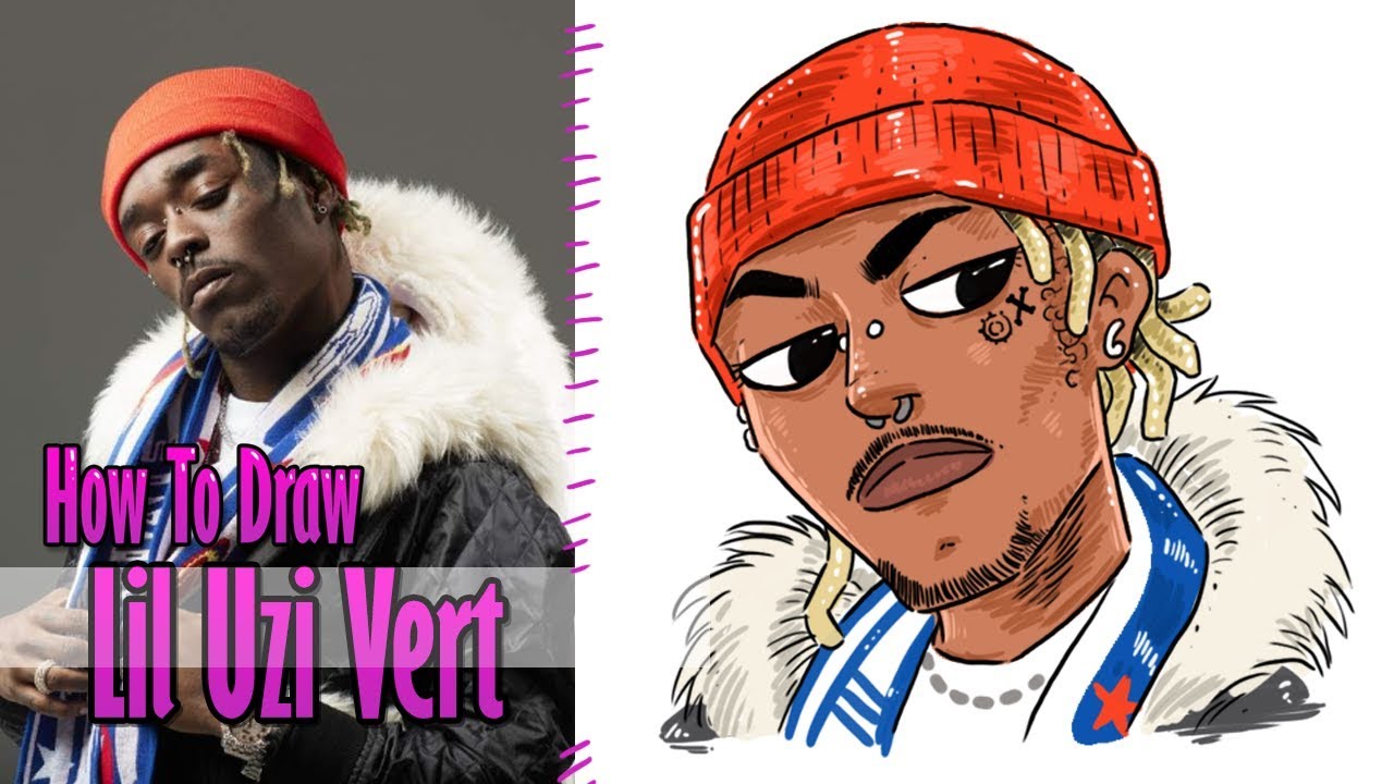 how to draw lil uzi vert