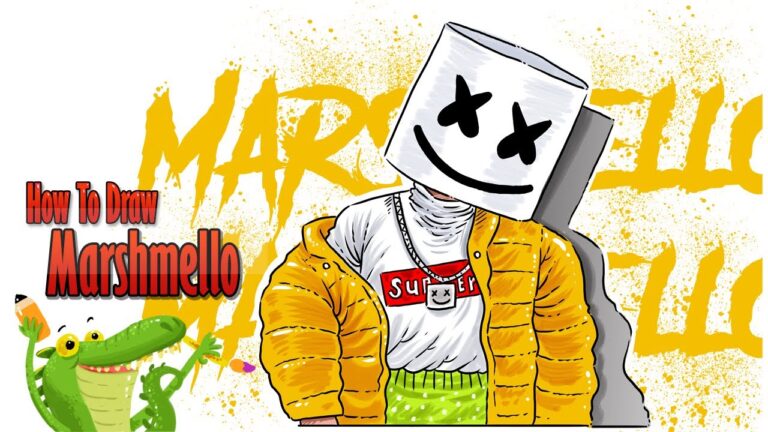how to draw marshmello | Hypebeast