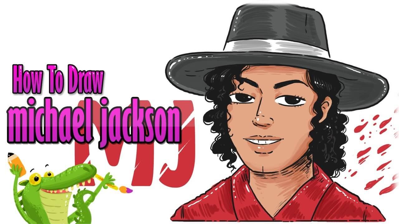 how to draw michael jackson step by step