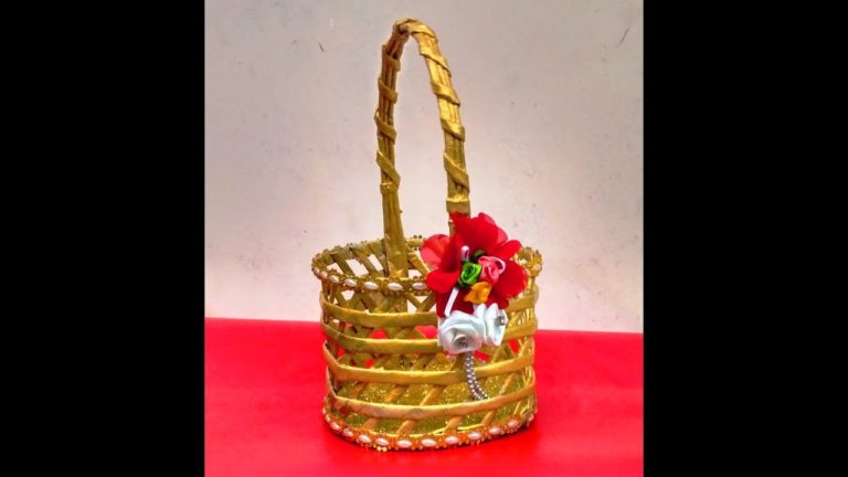 newspaper gift basket best out of waste gift basket