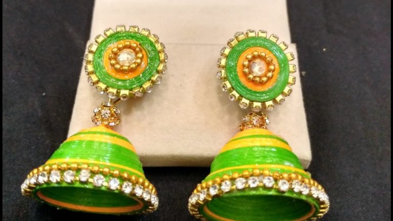 quilling earringsjhumki