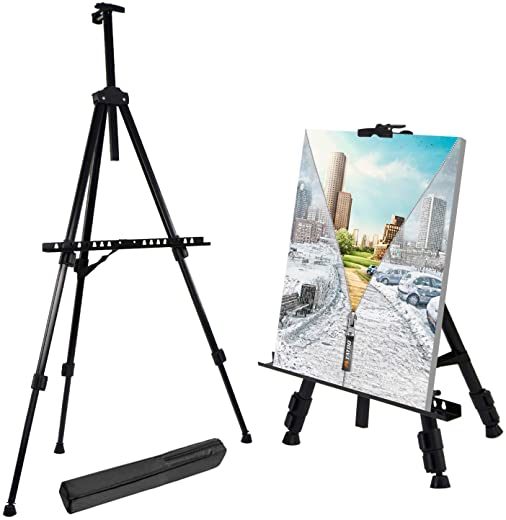 t sign 66 reinforced artist easel stand extra thick aluminum metal tripod